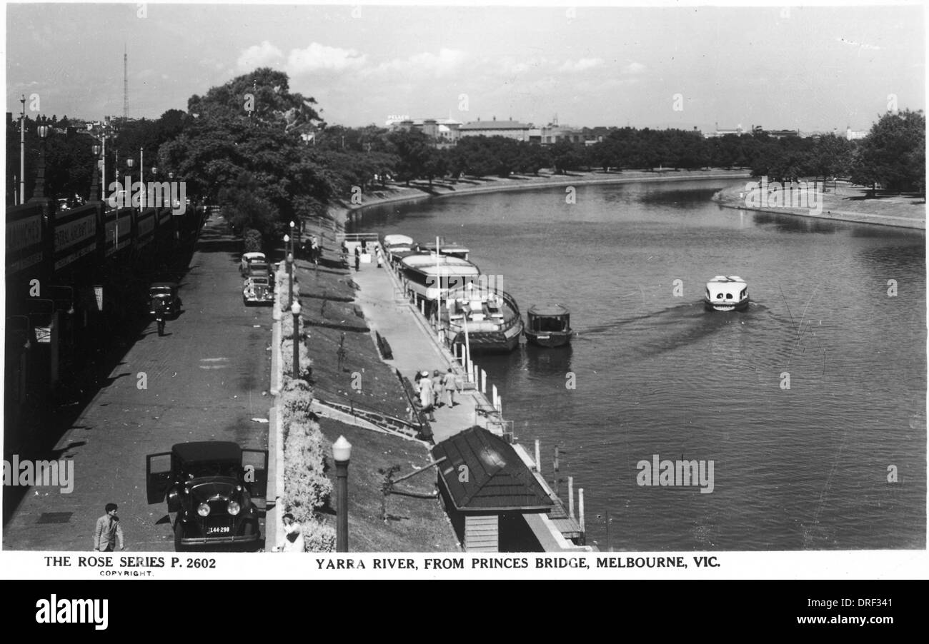 River Yarra, Melbourne, Victoria, Australie Banque D'Images
