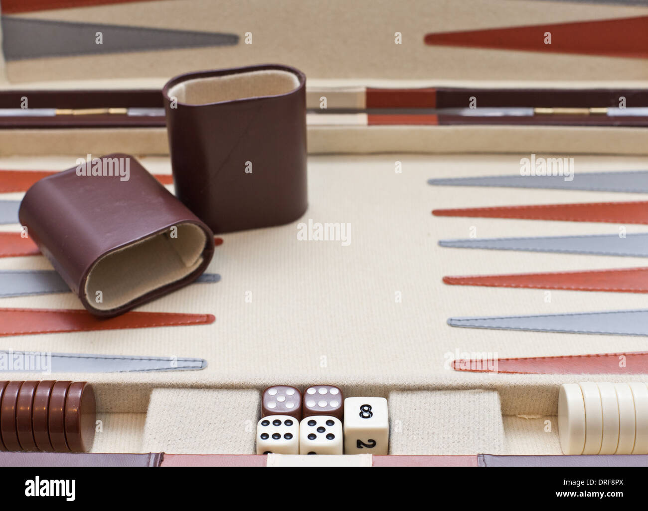 Jeu de backgammon Banque D'Images