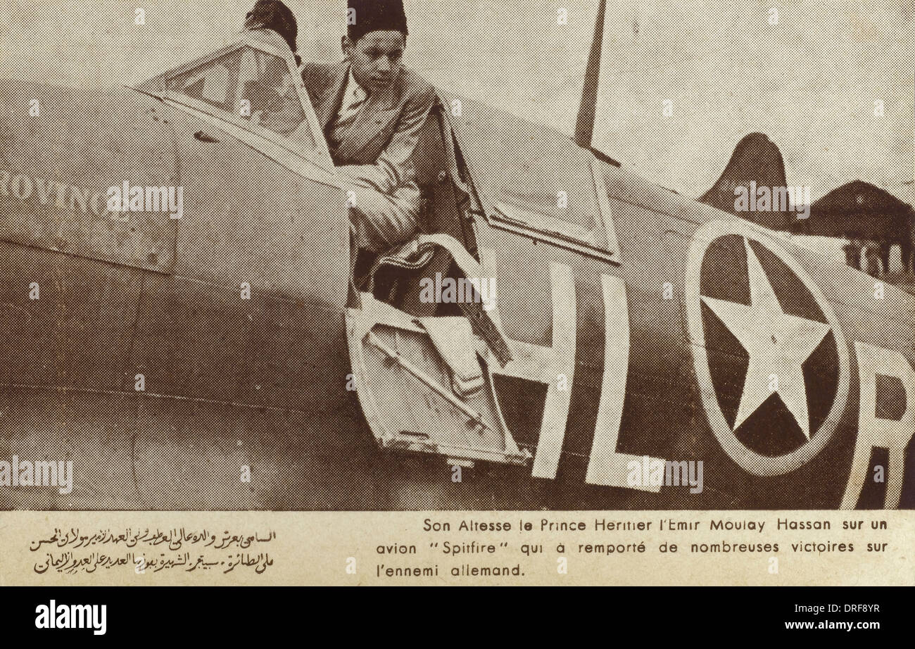 Le Prince Moulay Hassan - Spitfire Banque D'Images