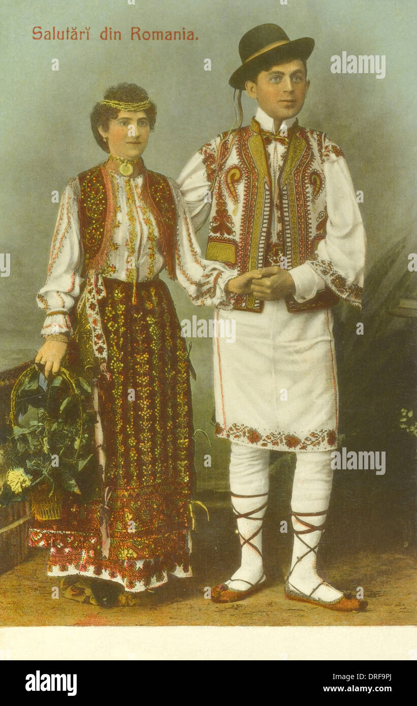 Couple roumain Banque D'Images