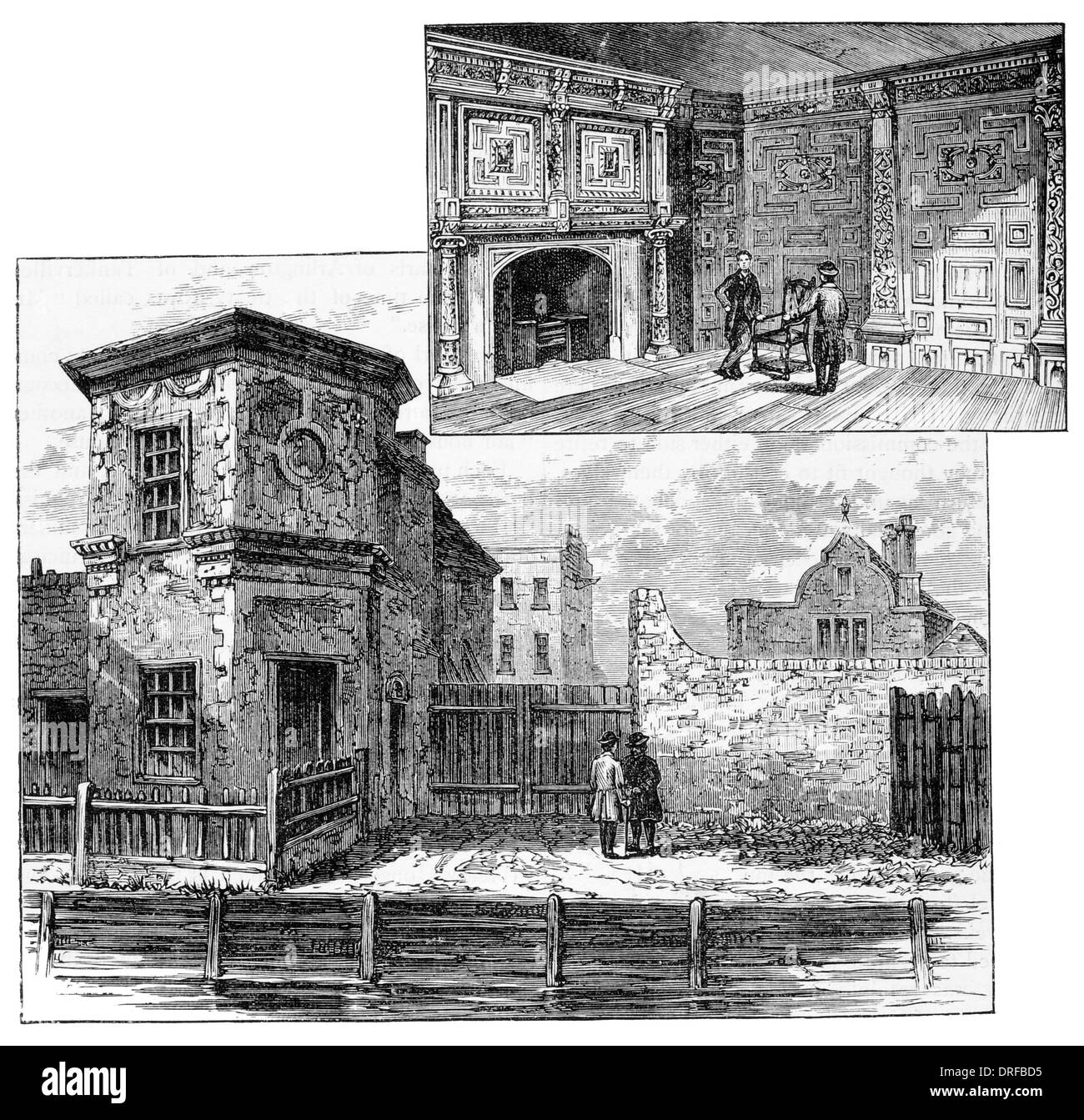 Le Traité House, West London 1818 Uxbridge Banque D'Images