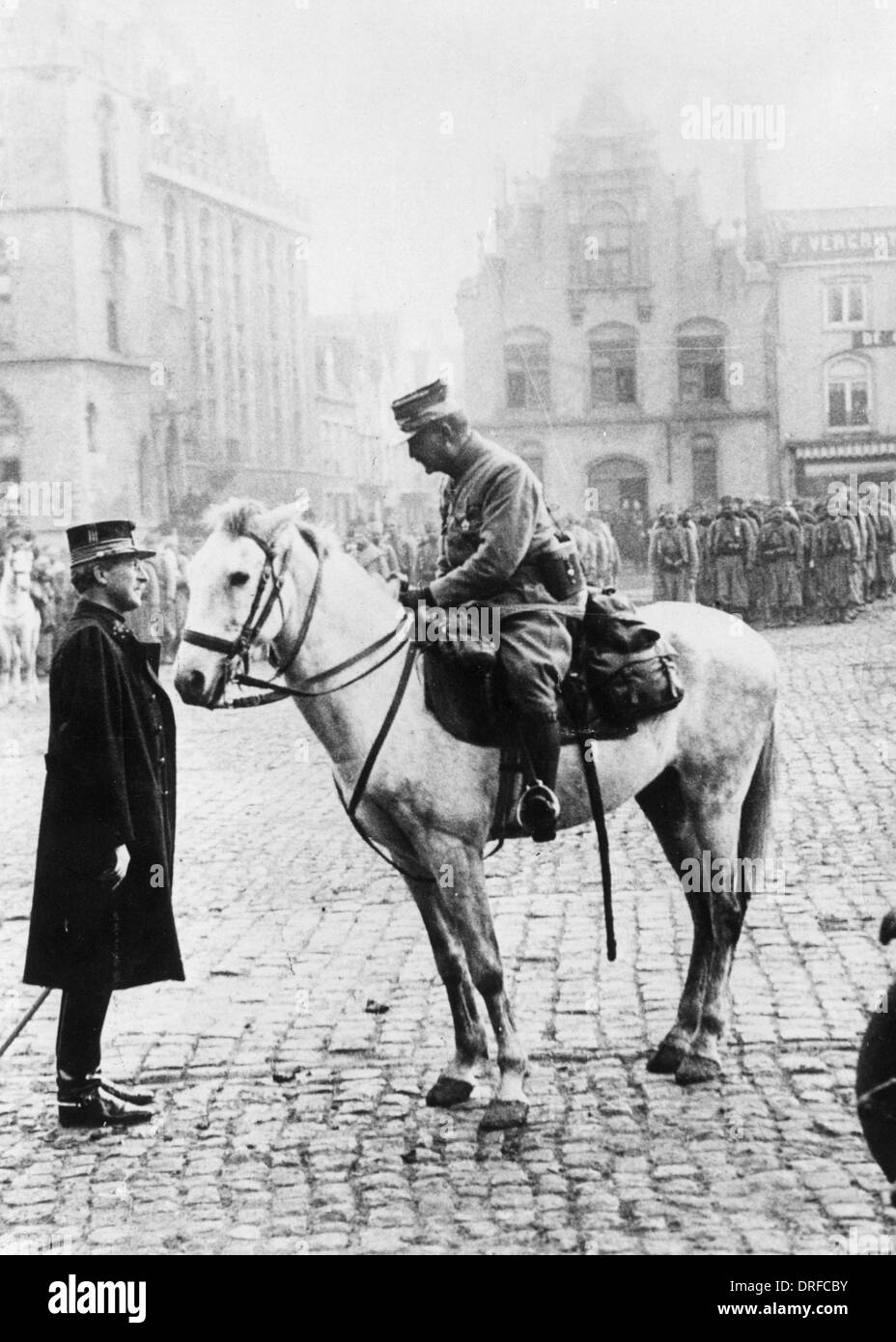 Le Roi Albert I de Belgique dans la Première Guerre mondiale Banque D'Images