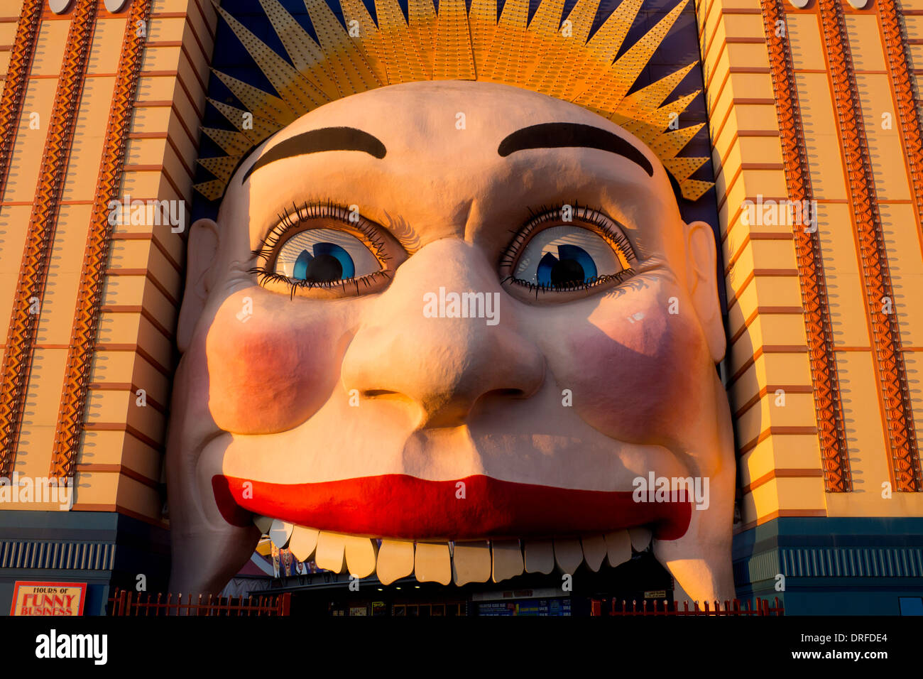 Luna Park Sydney entrée ci-dessus face au parc d''attractions Milsons Point North Shore Sydney NSW Australie Nouvelle Galles du Sud Banque D'Images