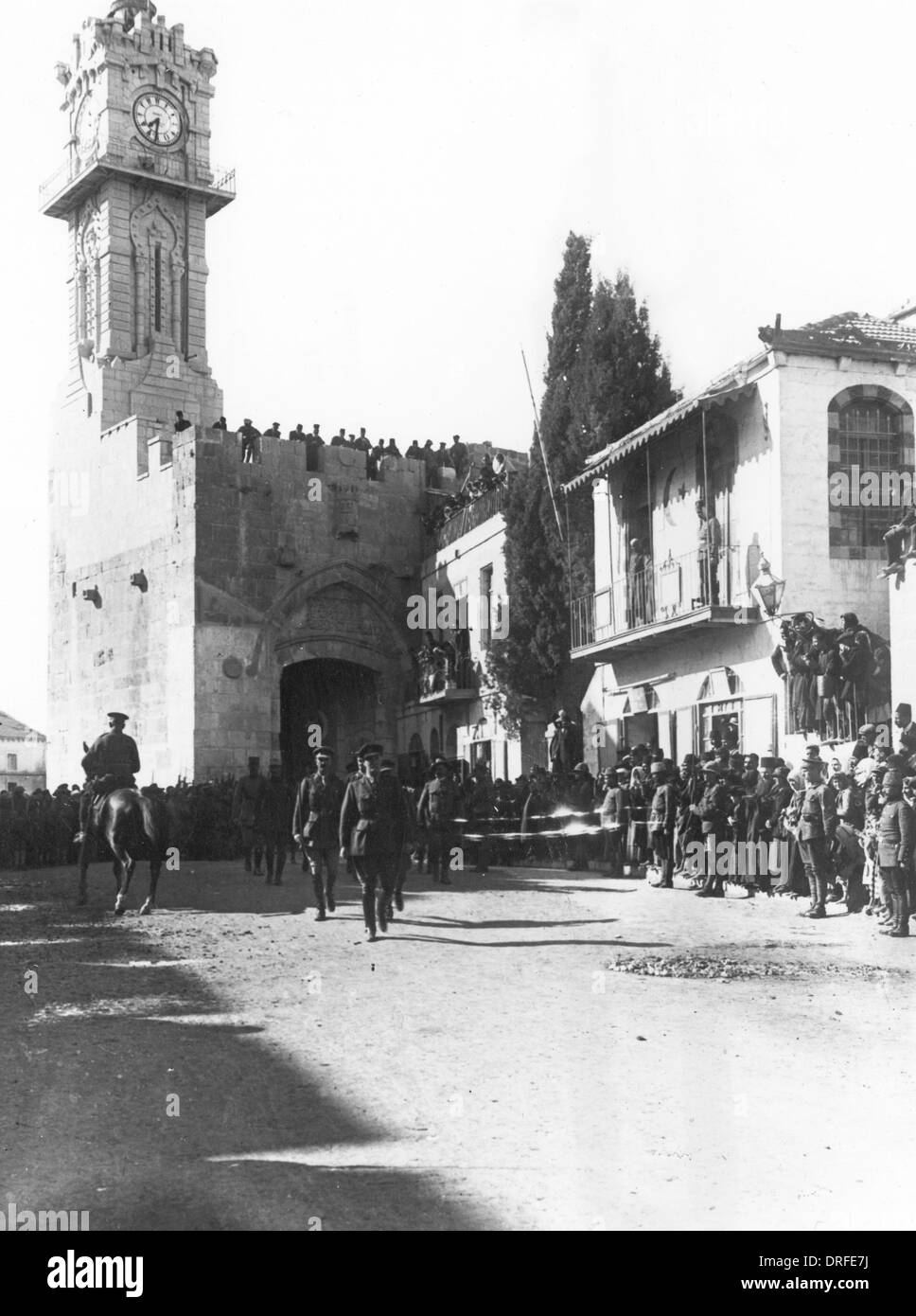 Général Allenby entrée à Jérusalem 1917 Banque D'Images