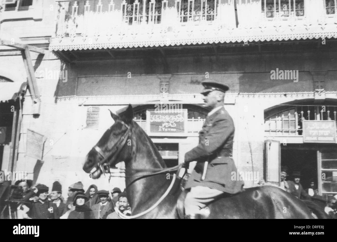 Général Allenby entrée à Jérusalem 1917 Banque D'Images