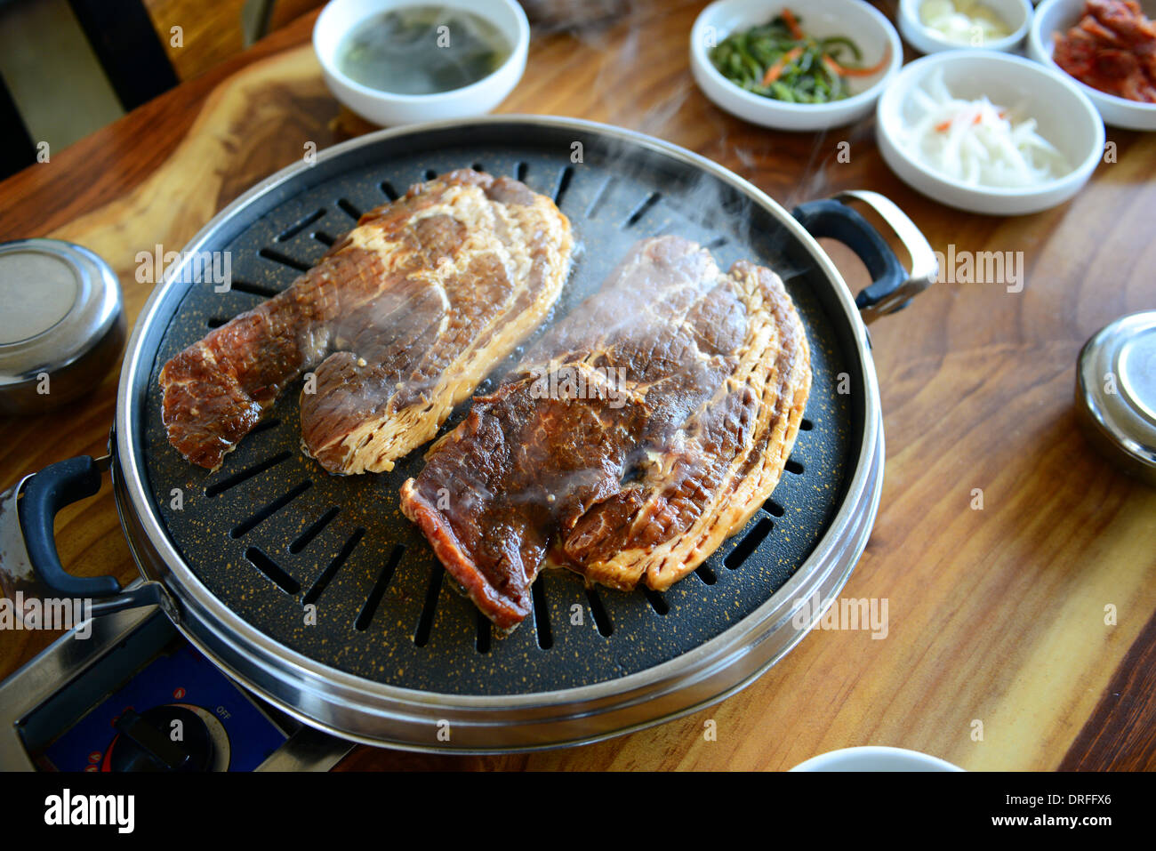 Barbecue coréen Banque D'Images