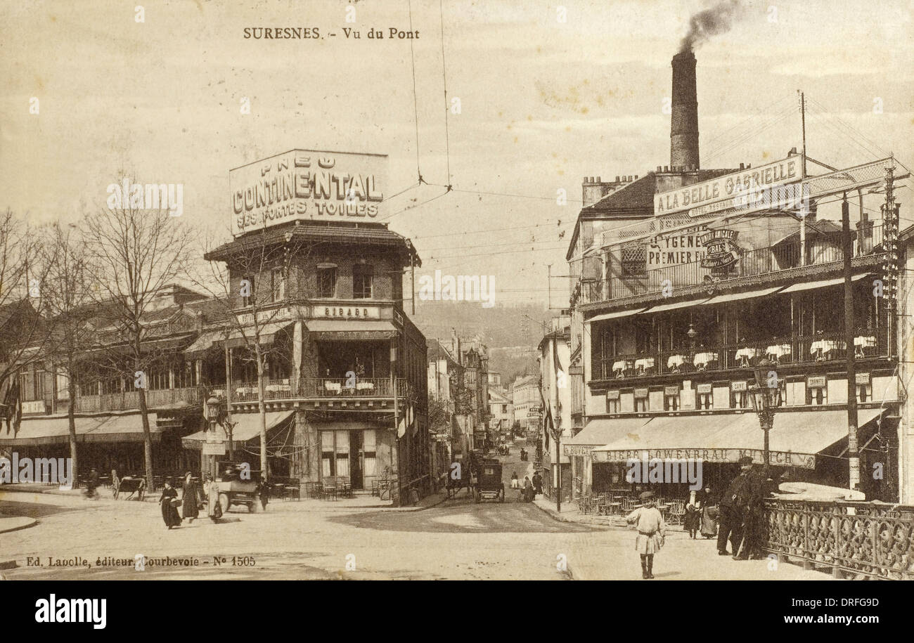 Suresnes - Le Pont Banque D'Images