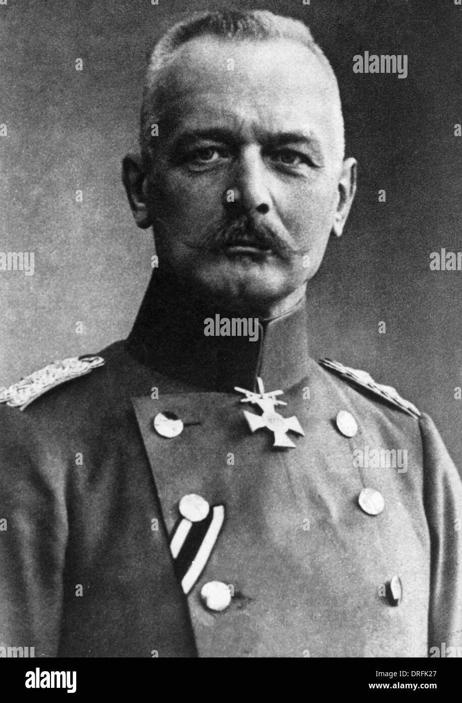 Le général von Falkenhayn, commandant de l'Armée Allemande Banque D'Images