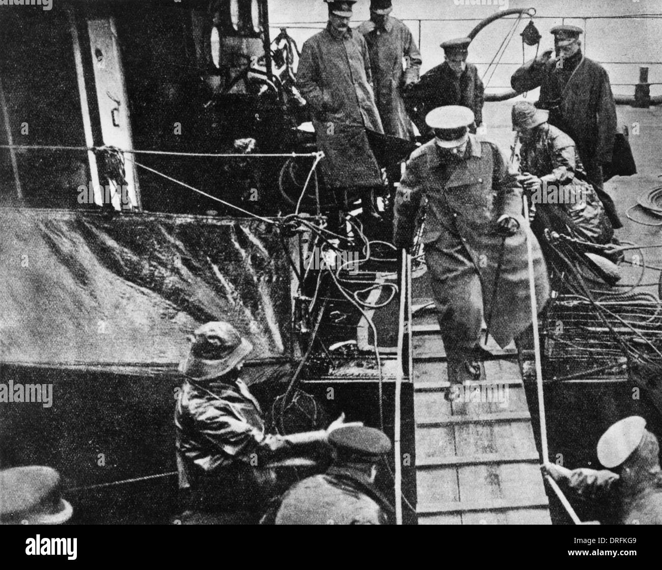 Lord Kitchener, dernière photo avant sa mort Banque D'Images