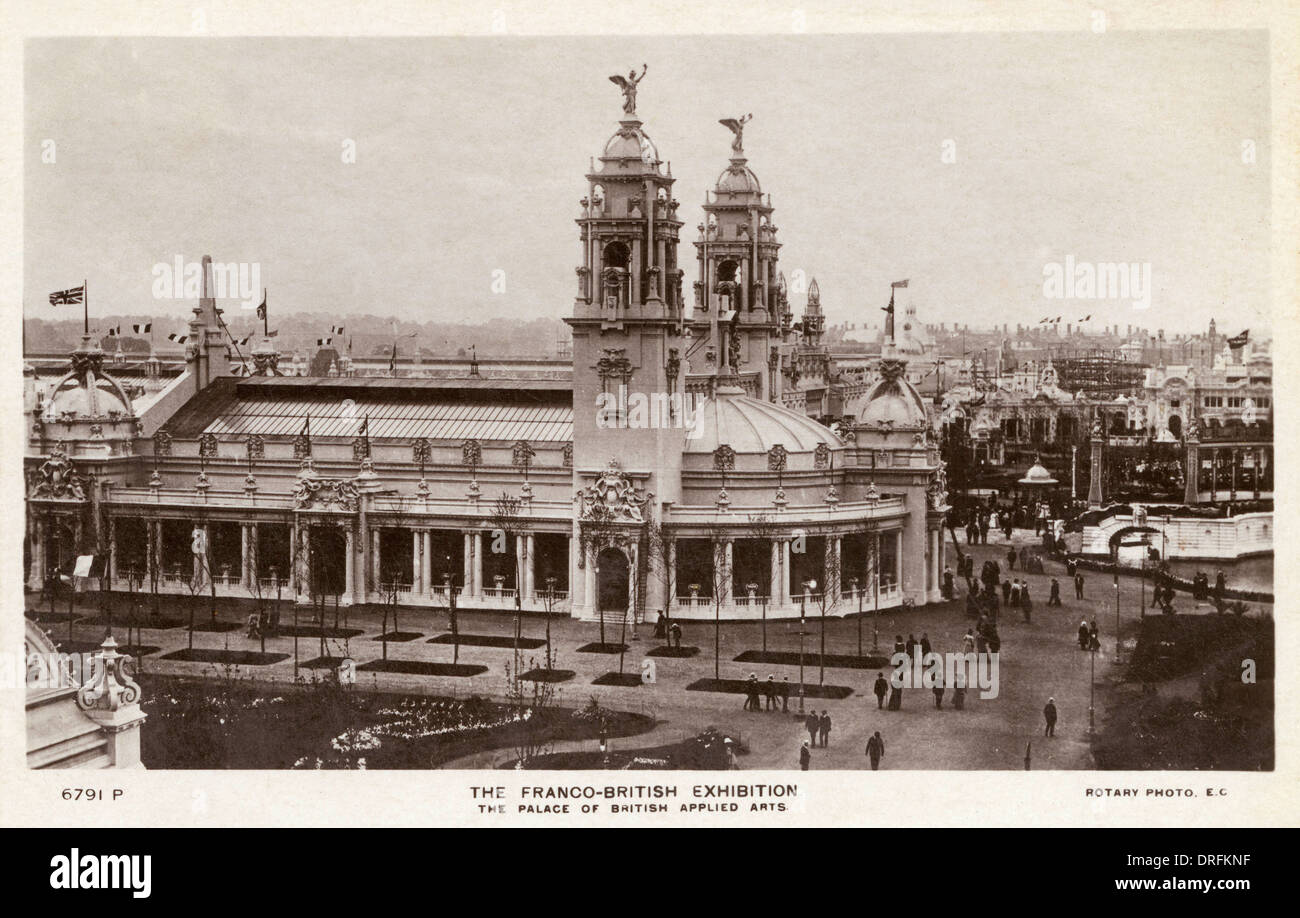 Palace of British Arts Appliqués, exposition franco-britannique Banque D'Images