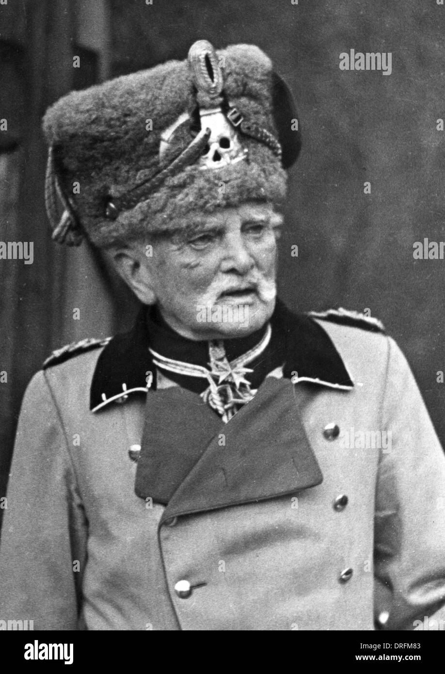 Le Maréchal August von Mackensen, officier de l'armée allemande Banque D'Images