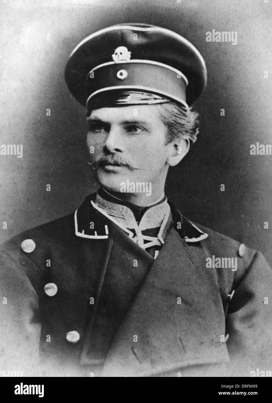 August von Mackensen en première année de service militaire Banque D'Images
