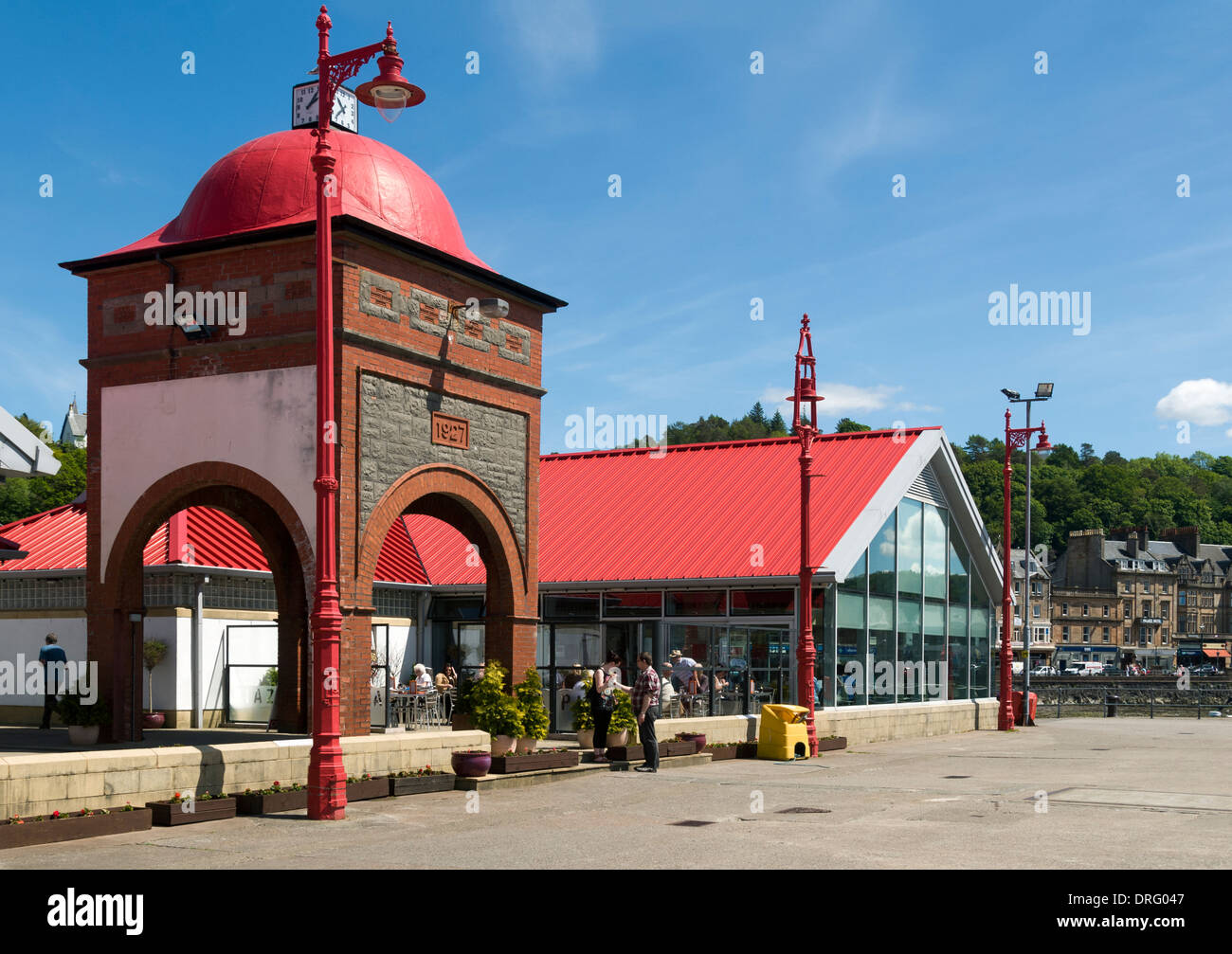 Columba Bâtiments, North Pier, Oban, région des Highlands, Ecosse, Royaume-Uni Banque D'Images