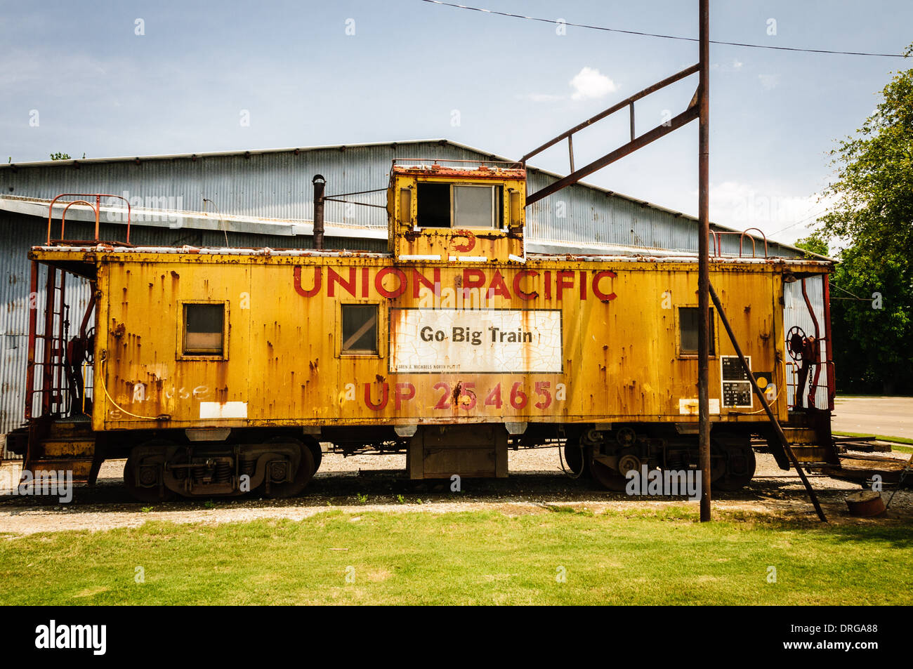 Union Pacific Caboose, Grapevine, Grapevine, Texas Banque D'Images