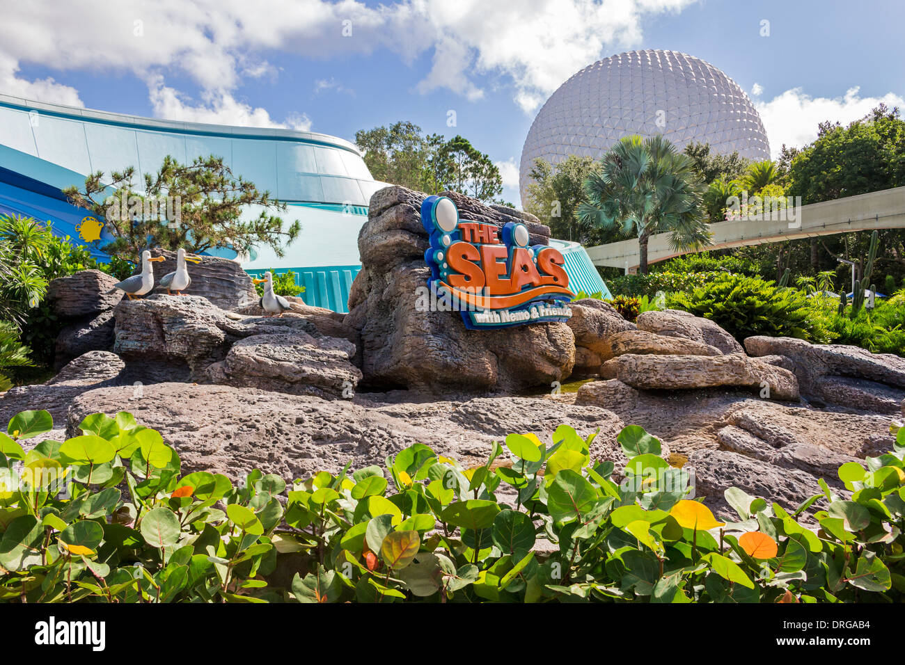 Les mers de Nemo la pièce dans Epcot de Walt Disney World en Floride. Banque D'Images