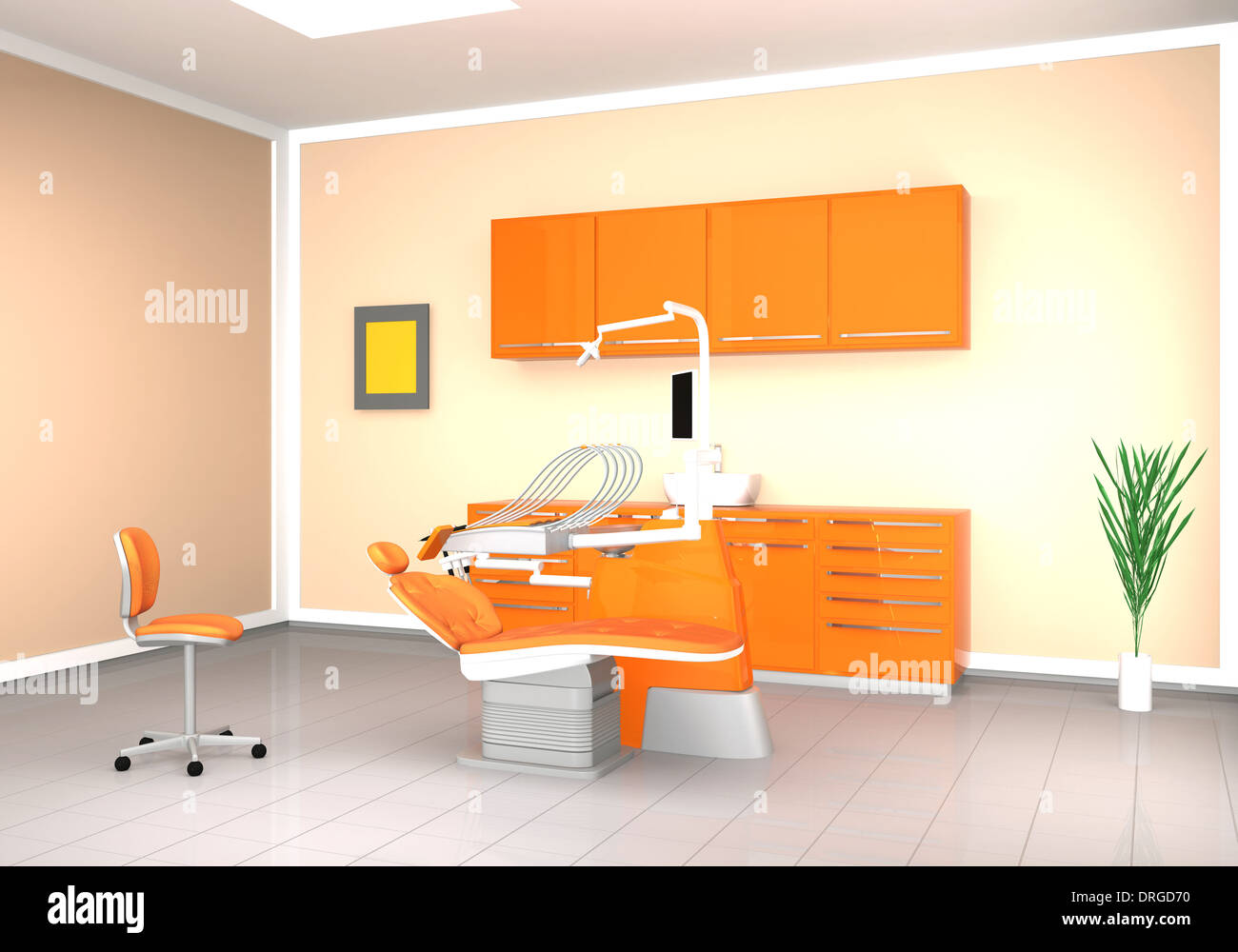 Image intérieur de clinique dentaire Banque D'Images