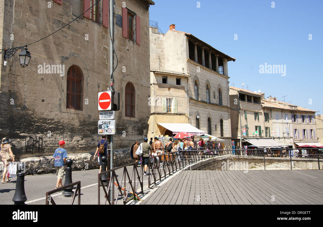 Rond-point des Arènes, 13200 Arles, France Banque D'Images