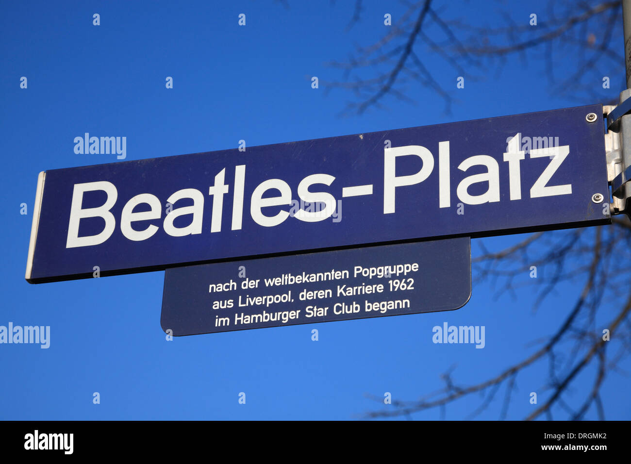 Beatles Platz à Reeperbahn, St Pauli, Hambourg, Allemagne, Europe Banque D'Images