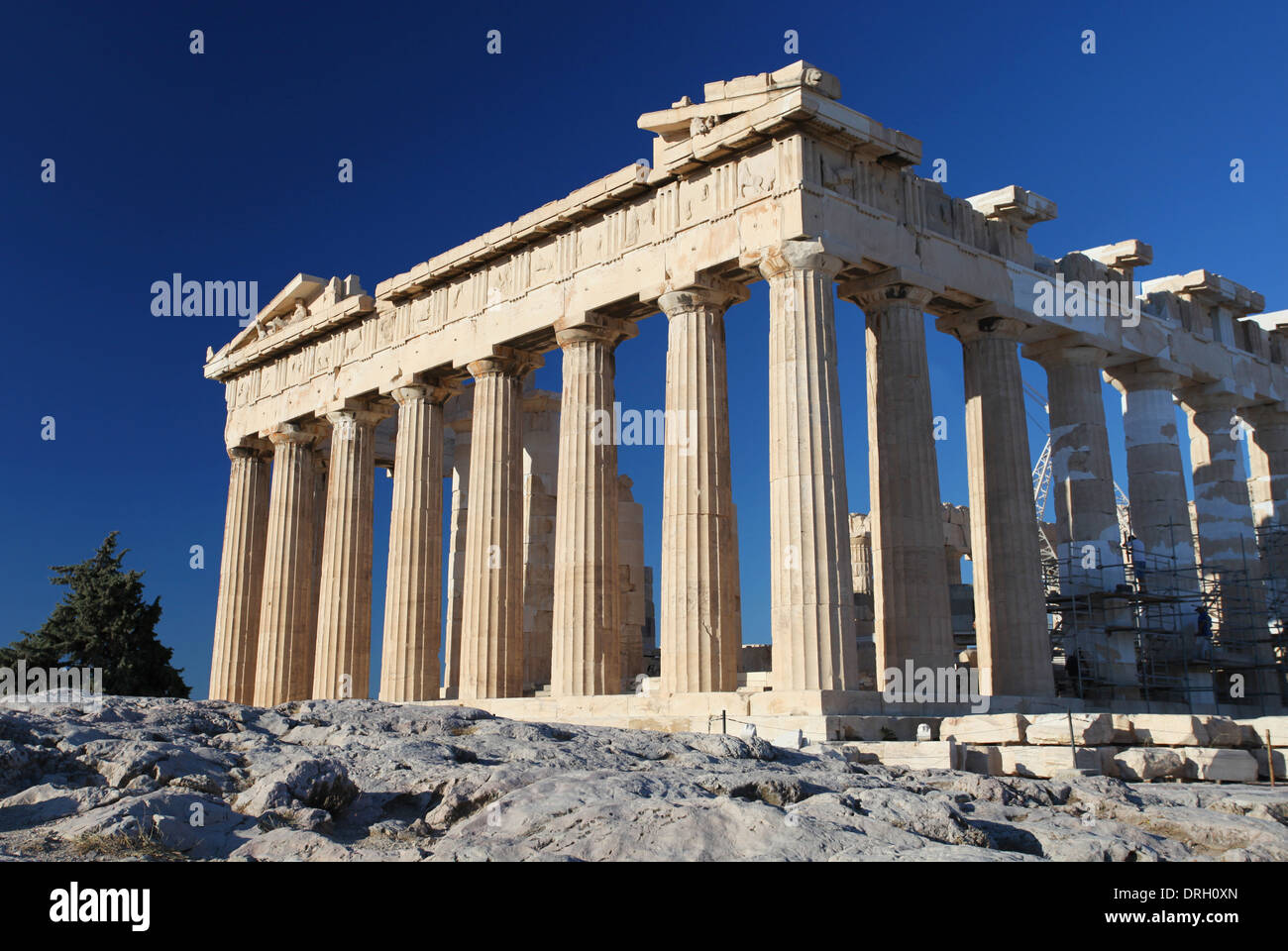 L'Acropole à Athènes en Grèce Banque D'Images
