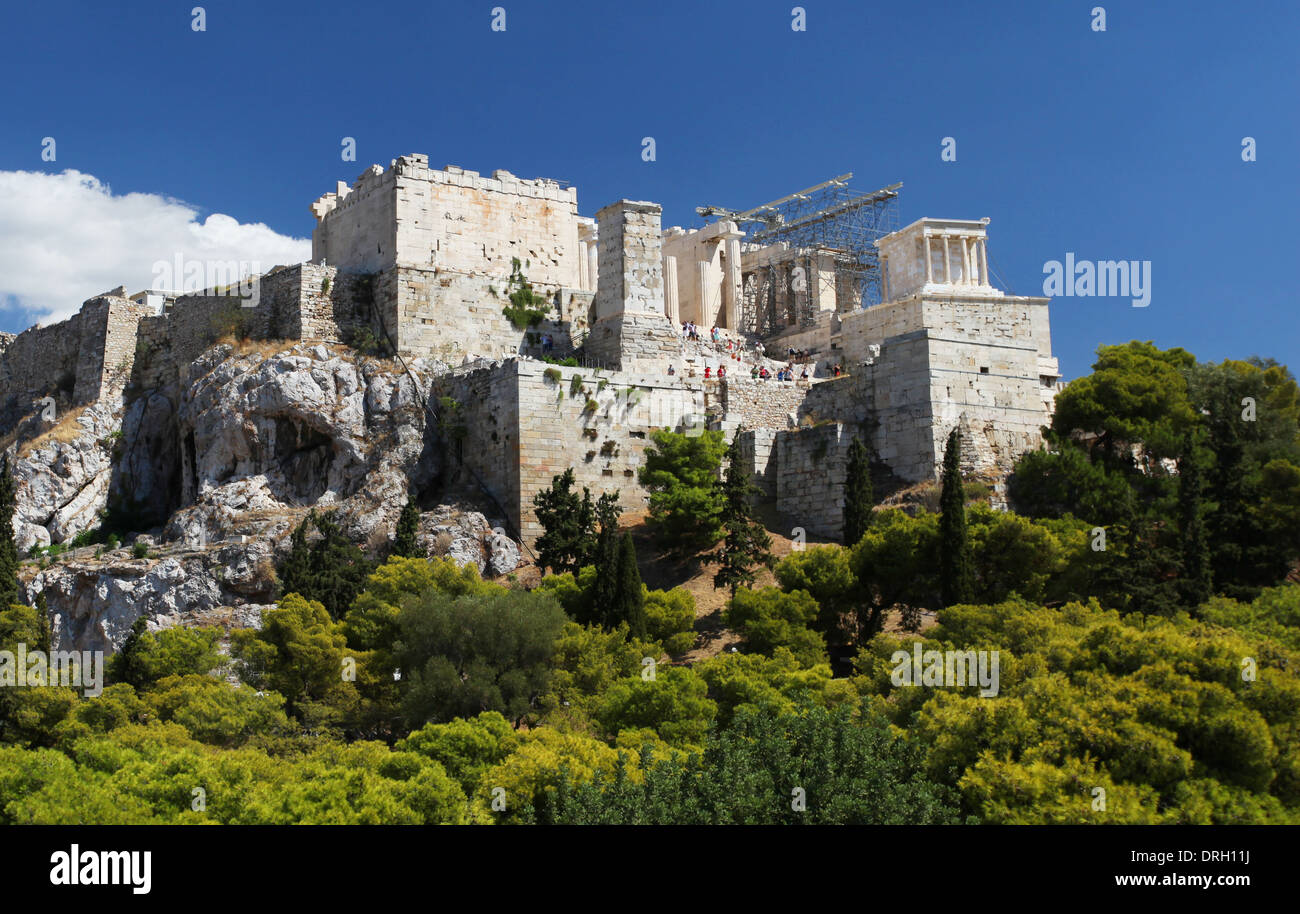 L'Acropole à Athènes en Grèce Banque D'Images