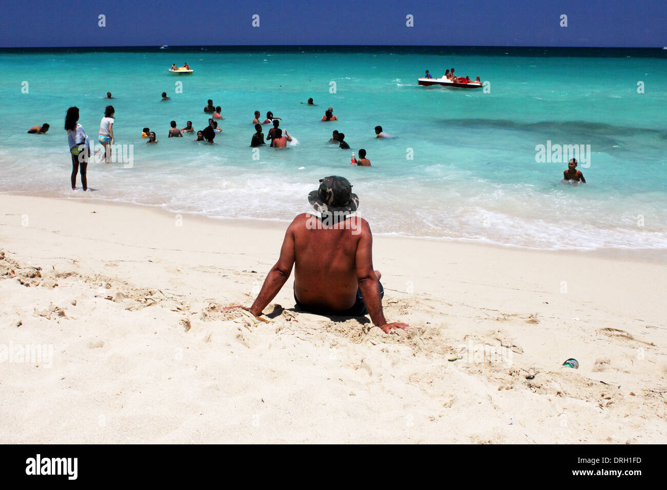 Tourisme la plage Playa del Este La Havane Cuba Photo : pixstory / Alamy Banque D'Images