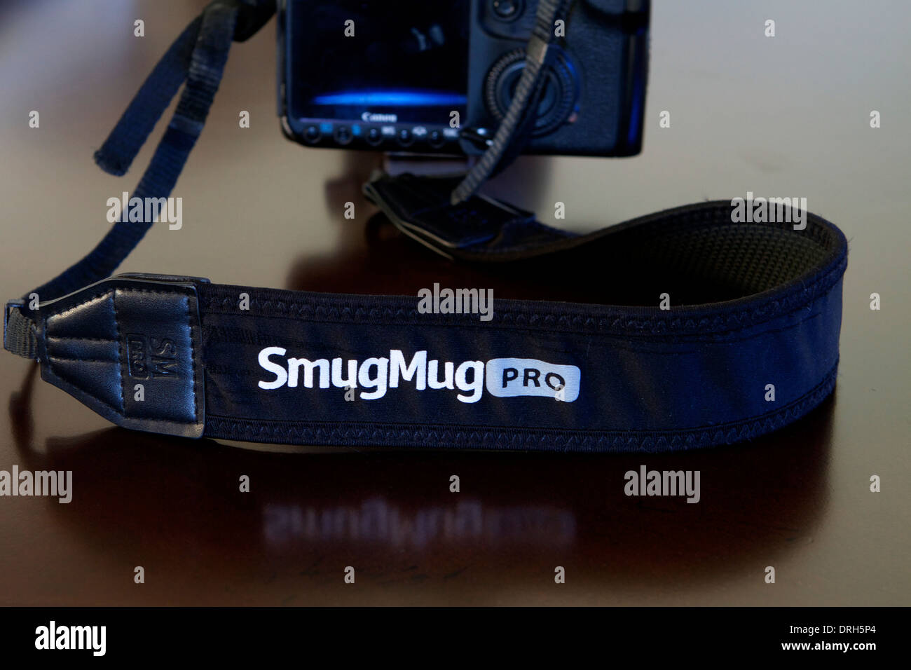 Smumug partage photo logo bandoulière Banque D'Images