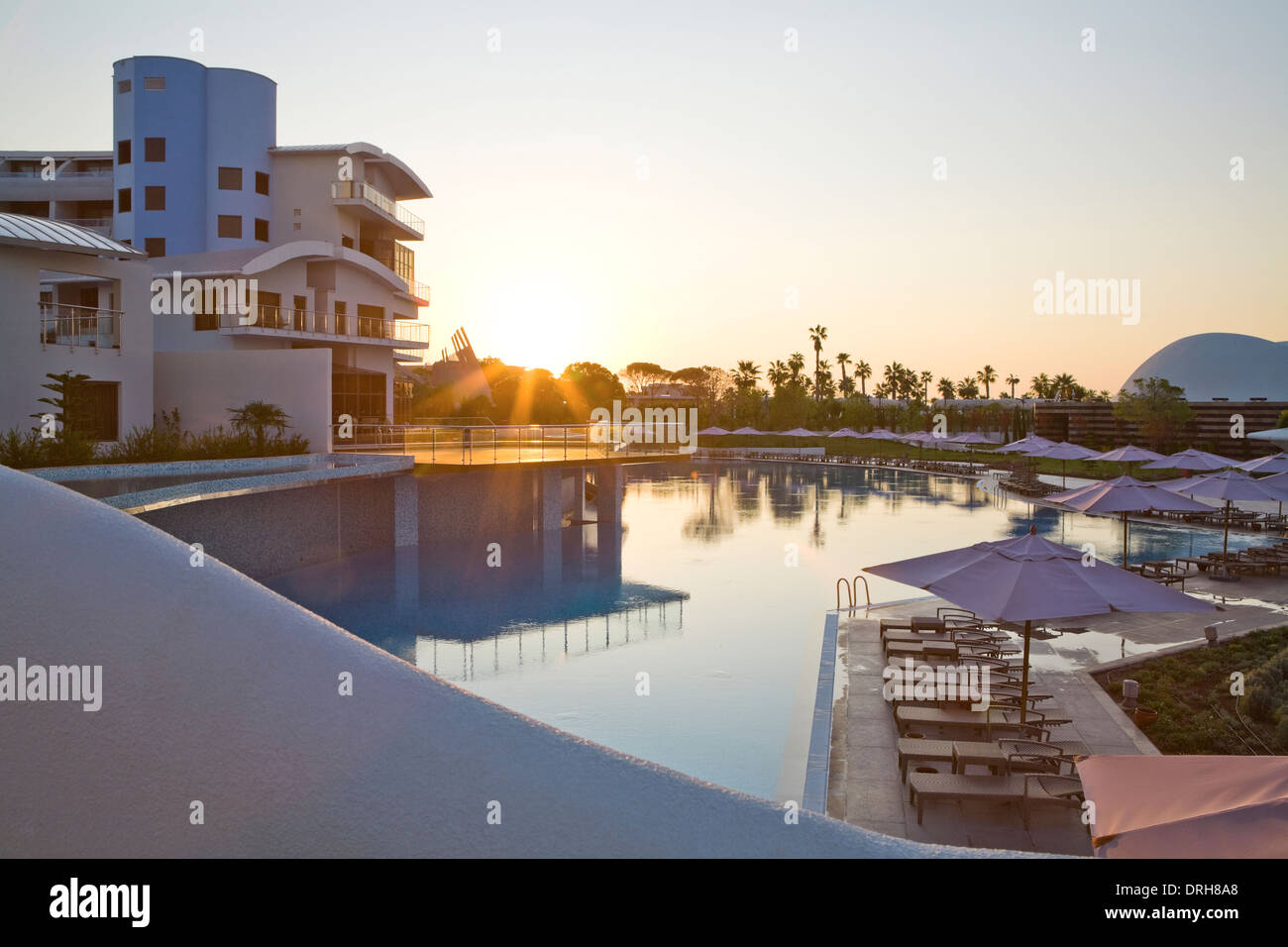 La piscine du Cornelia Diamond, Turquie Banque D'Images