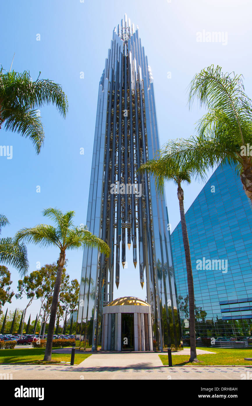 La Cathédrale de Cristal et de prière Spire' Garden Grove Orange County California USA Banque D'Images