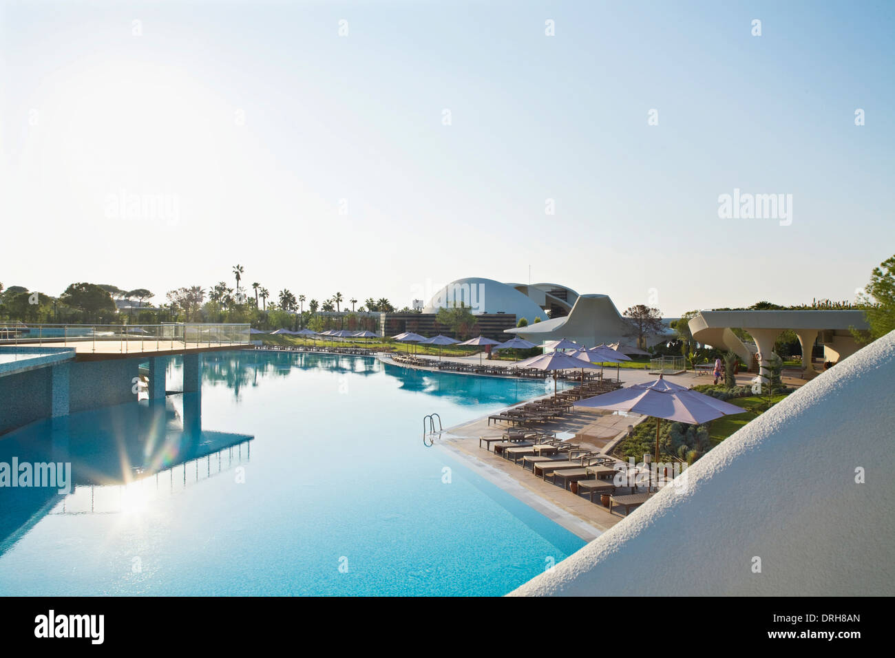 La piscine du Cornelia Diamond, Turquie Banque D'Images