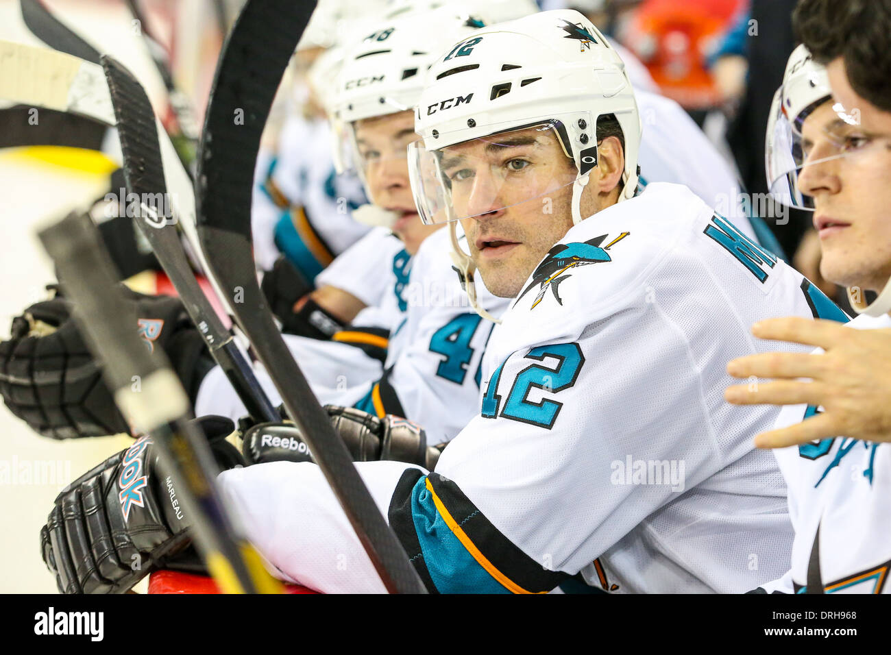 Les Sharks de San Jose Centre Patrick Marleau Banque D'Images