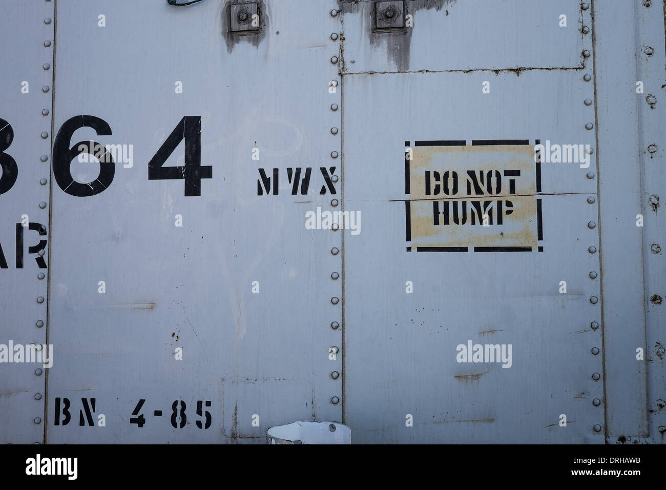 Caisson frigorifique voiture au Musée ferroviaire de Pueblo, Colorado. Banque D'Images