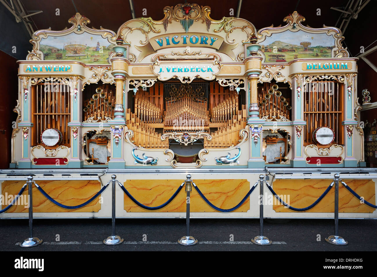 Victoire de foire orgue, J.Verbeeck, Anvers, Belgique Banque D'Images