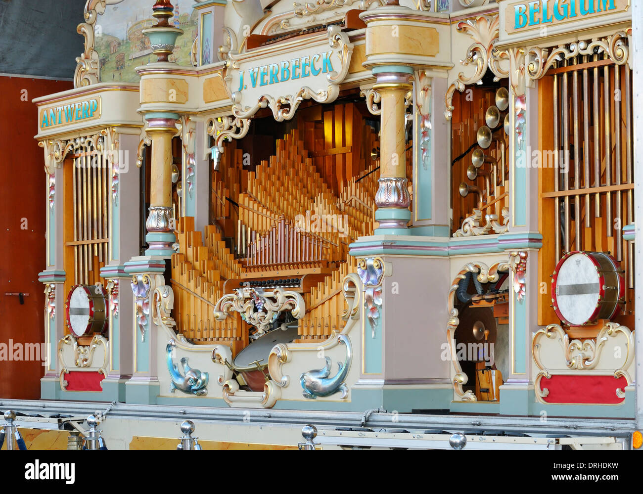 Victoire de foire orgue, J.Verbeeck, Anvers, Belgique Banque D'Images