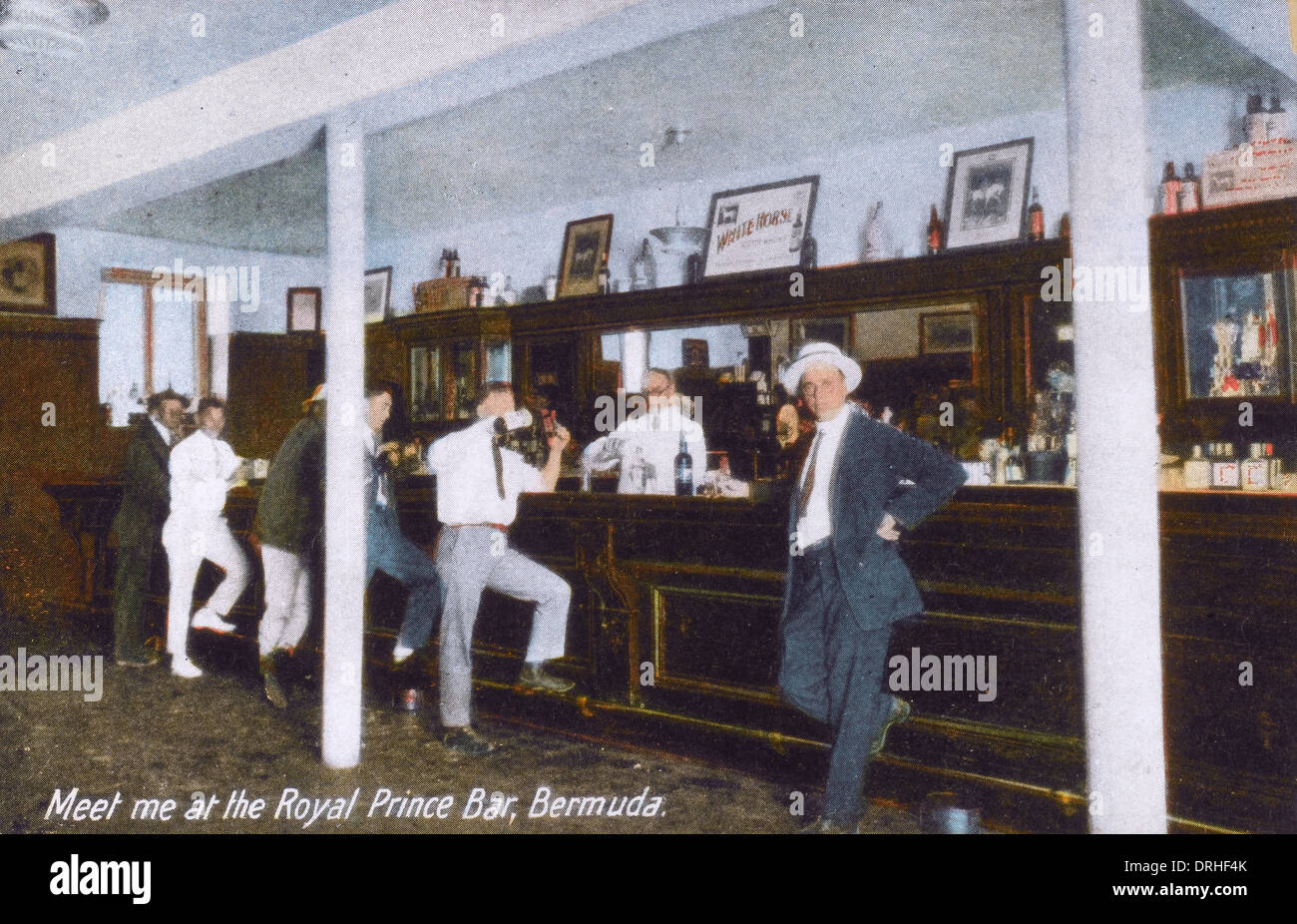 Le Prince Royal Bar, Bermudes Banque D'Images