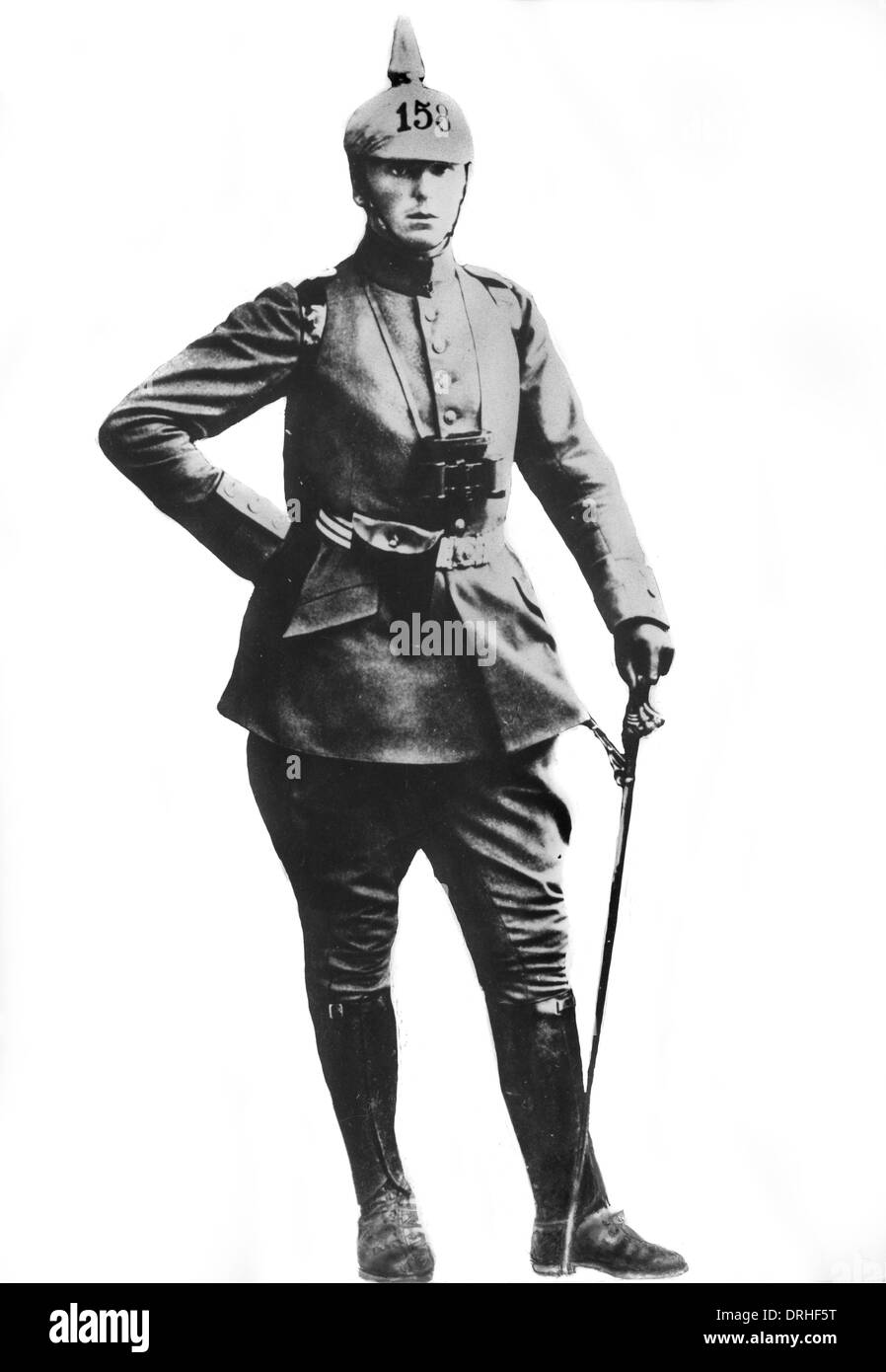 Le Lieutenant Kurt Rackow, officier de l'armée allemande Banque D'Images