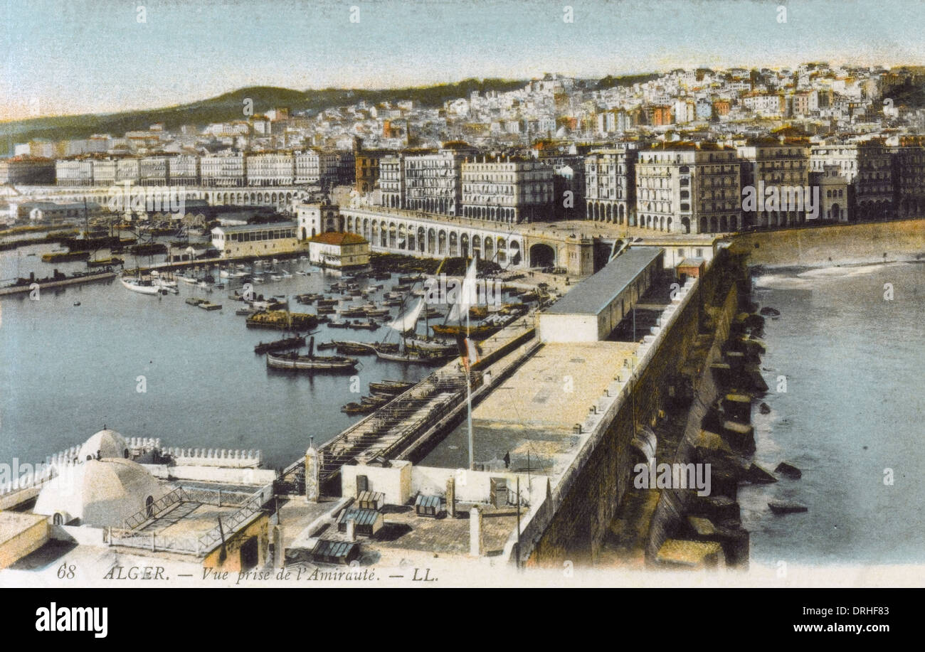 Alger, Algérie - Vue sur Port Banque D'Images