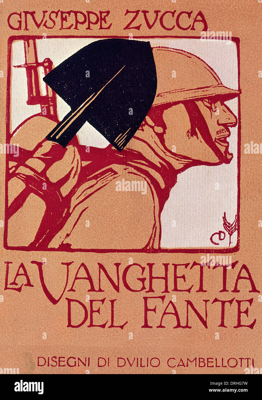Couverture de livre design, la Vanghetta del Fante Banque D'Images