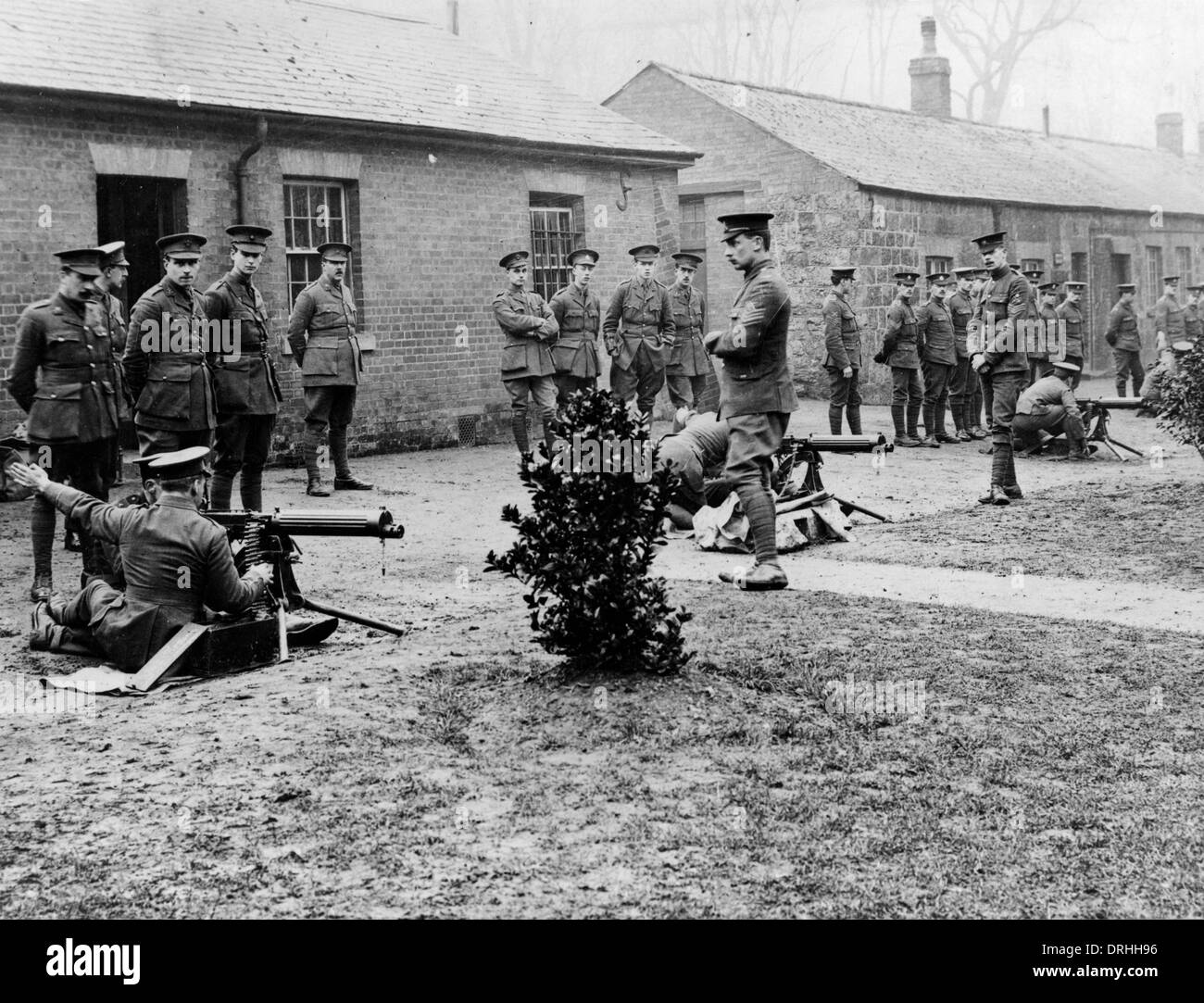 Formation des officiers britanniques de Hythe, WW1 Banque D'Images