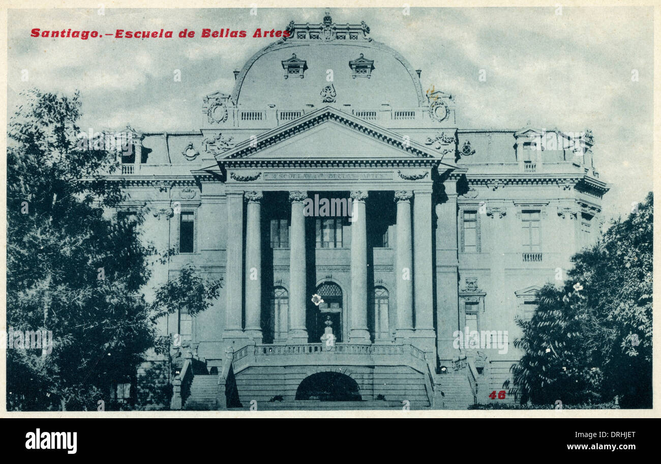 L'École des Beaux-Arts - Santiago, Chili Banque D'Images