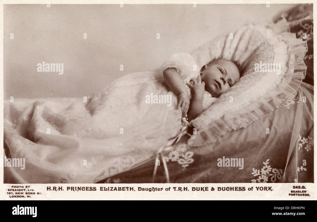 Son Altesse Royale la princesse Elizabeth, future reine Elizabeth II Banque D'Images