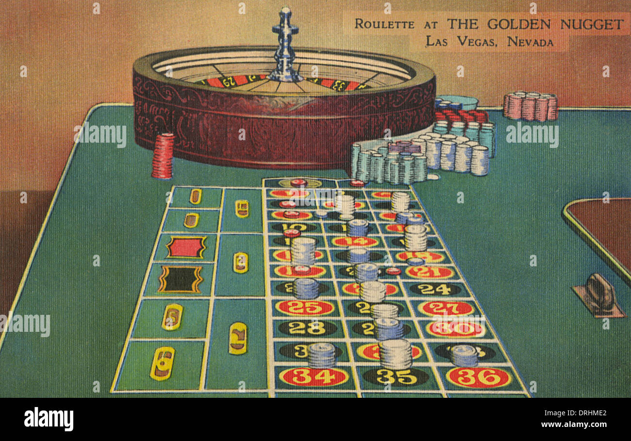 La roulette, le Golden Nugget, Las Vegas, Nevada, USA Banque D'Images