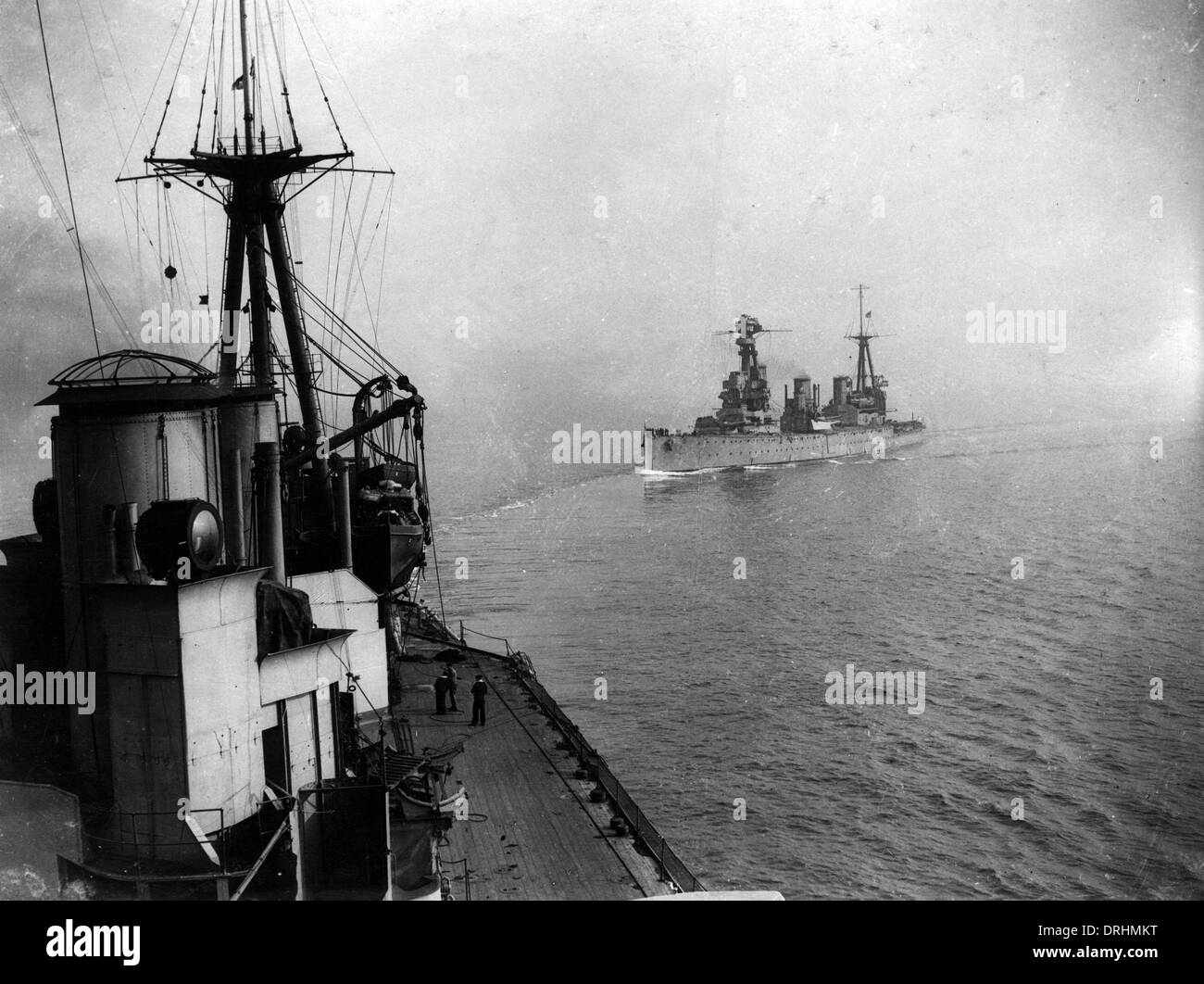 Le HMAS l'Australie et le Nouvelle Zélande, WW1 Banque D'Images