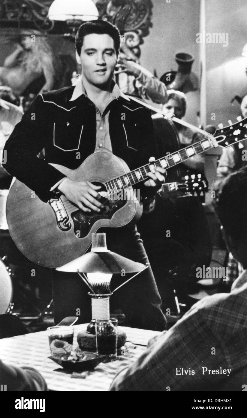 Elvis Presley, musicien et vedette de cinéma Banque D'Images