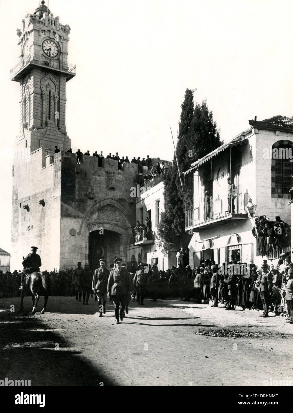 Officielle du Général Allenby entrée à Jérusalem, WW1 Banque D'Images