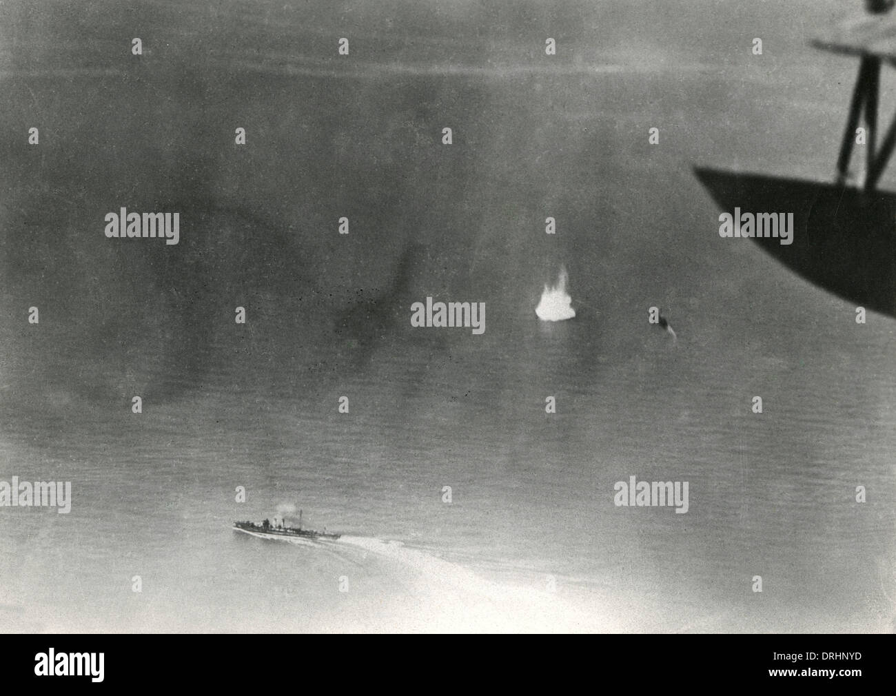 L'action de la marine italienne (vue de dessus, WW1 Banque D'Images