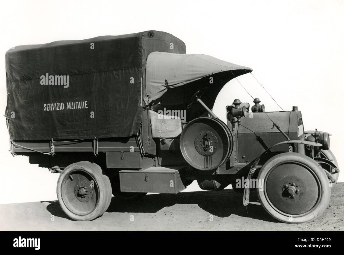 L'italien Fiat 15 Ter camion en usage pendant la WW1 Banque D'Images