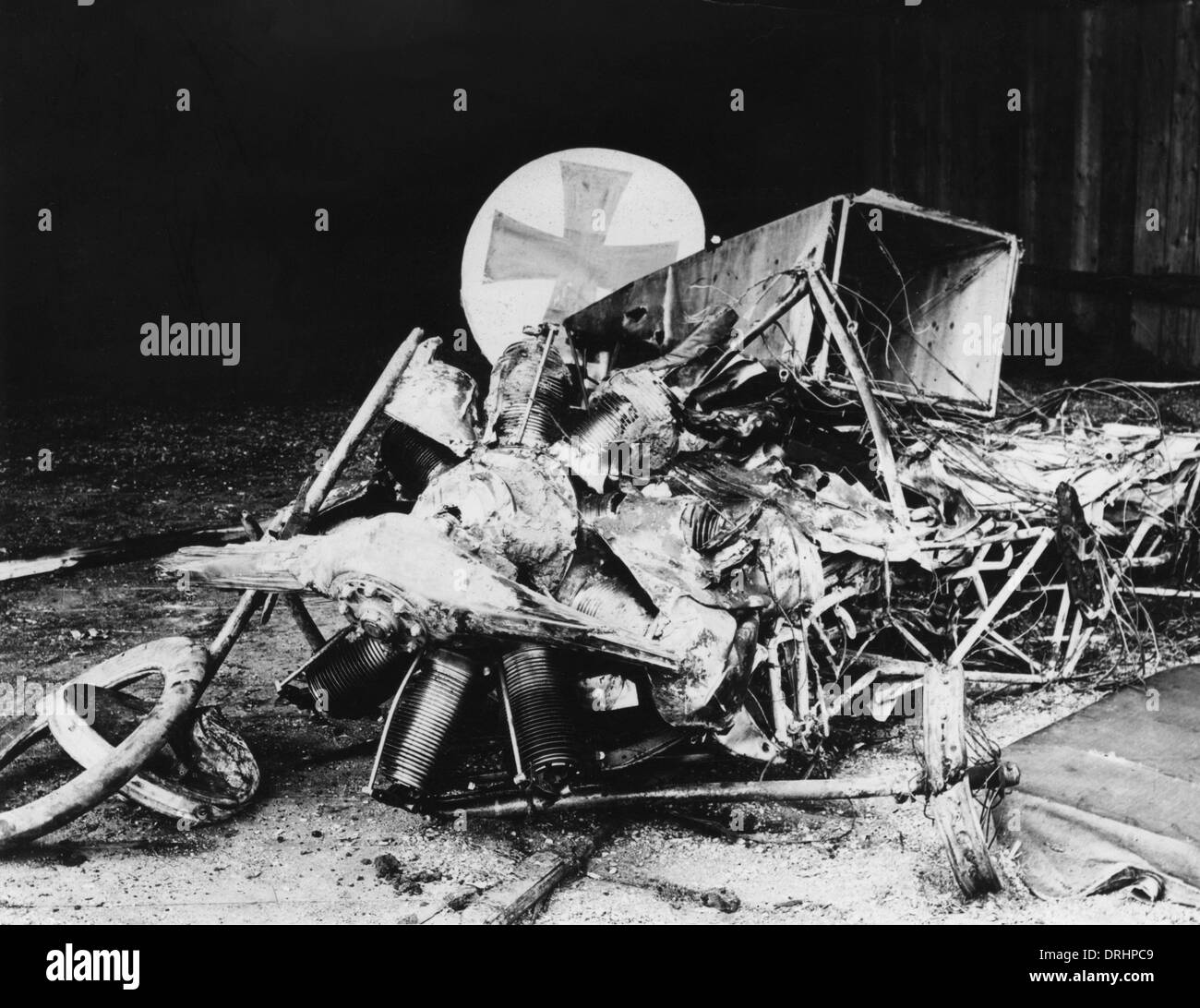 Vestiges de l'avion de Max Immelmann, WW1 Banque D'Images
