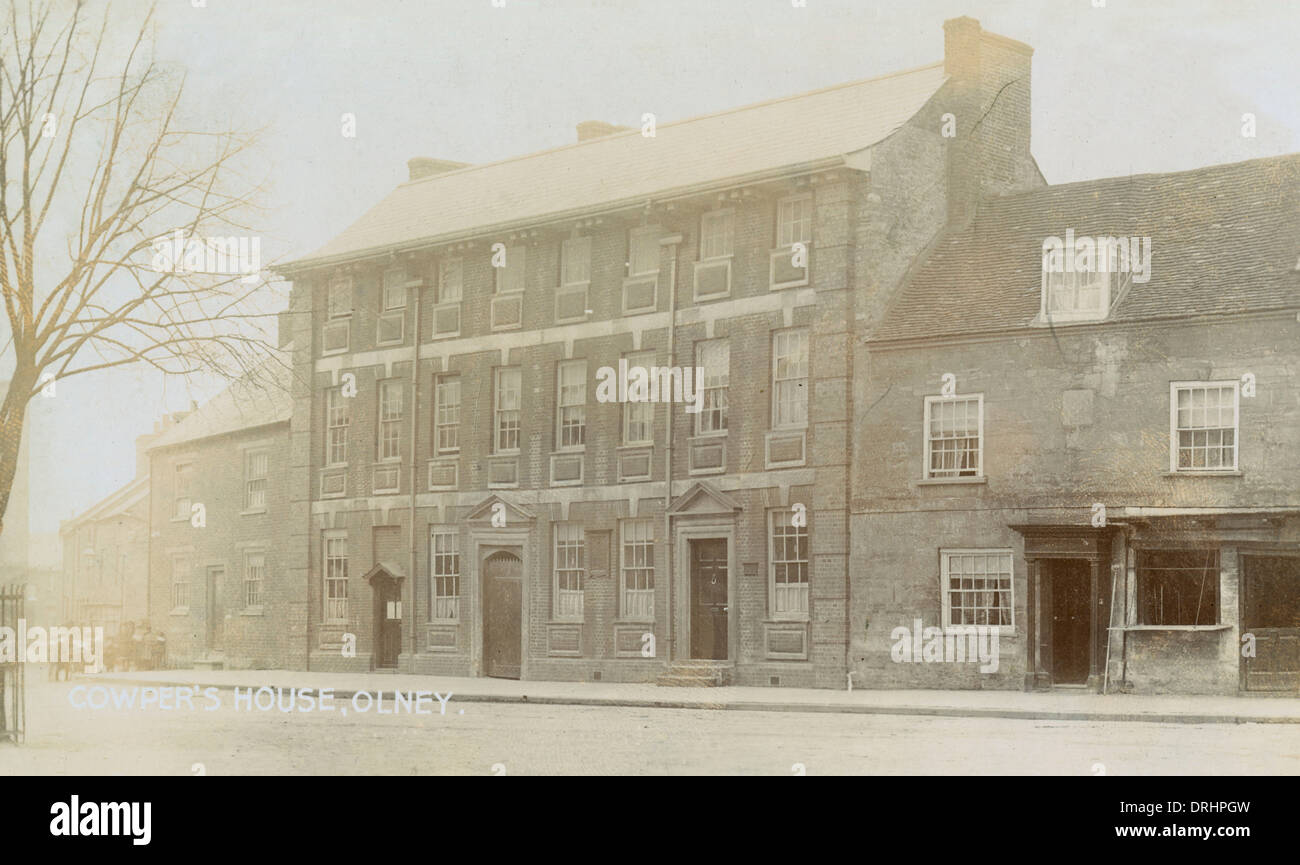 William Cowper's House in Olney, Buckinghamshire Banque D'Images