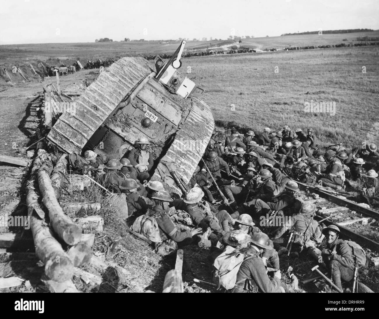 Mobilité, placé près de Premont, bataille de Cambrai, France, WW1 Banque D'Images