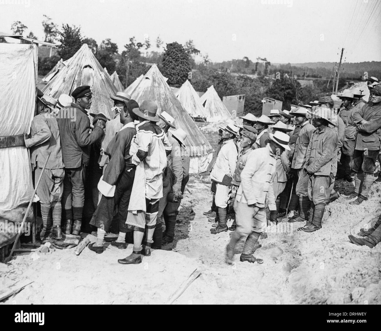 Les acteurs chinois en France, Western Front, WW1 Banque D'Images